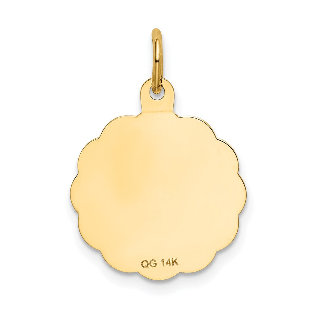 14K Gelbgold 14K Abschluss Day Charm