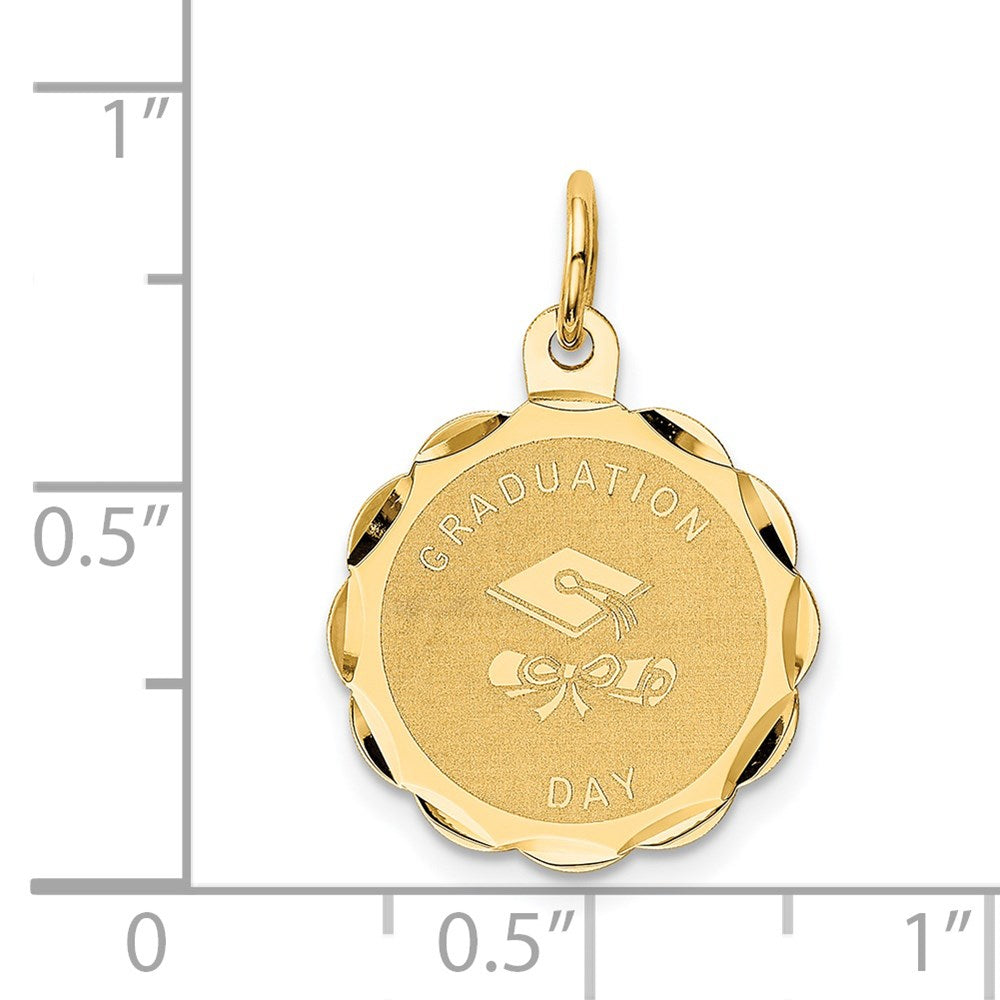 14K Gelbgold 14K Abschluss Day Charm