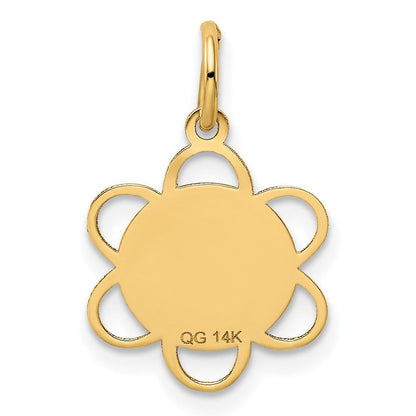 14K Gelbgold 14K Abschluss Day Charm