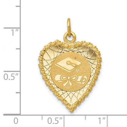 14K Gelbgold Abschlusskappen-Charm