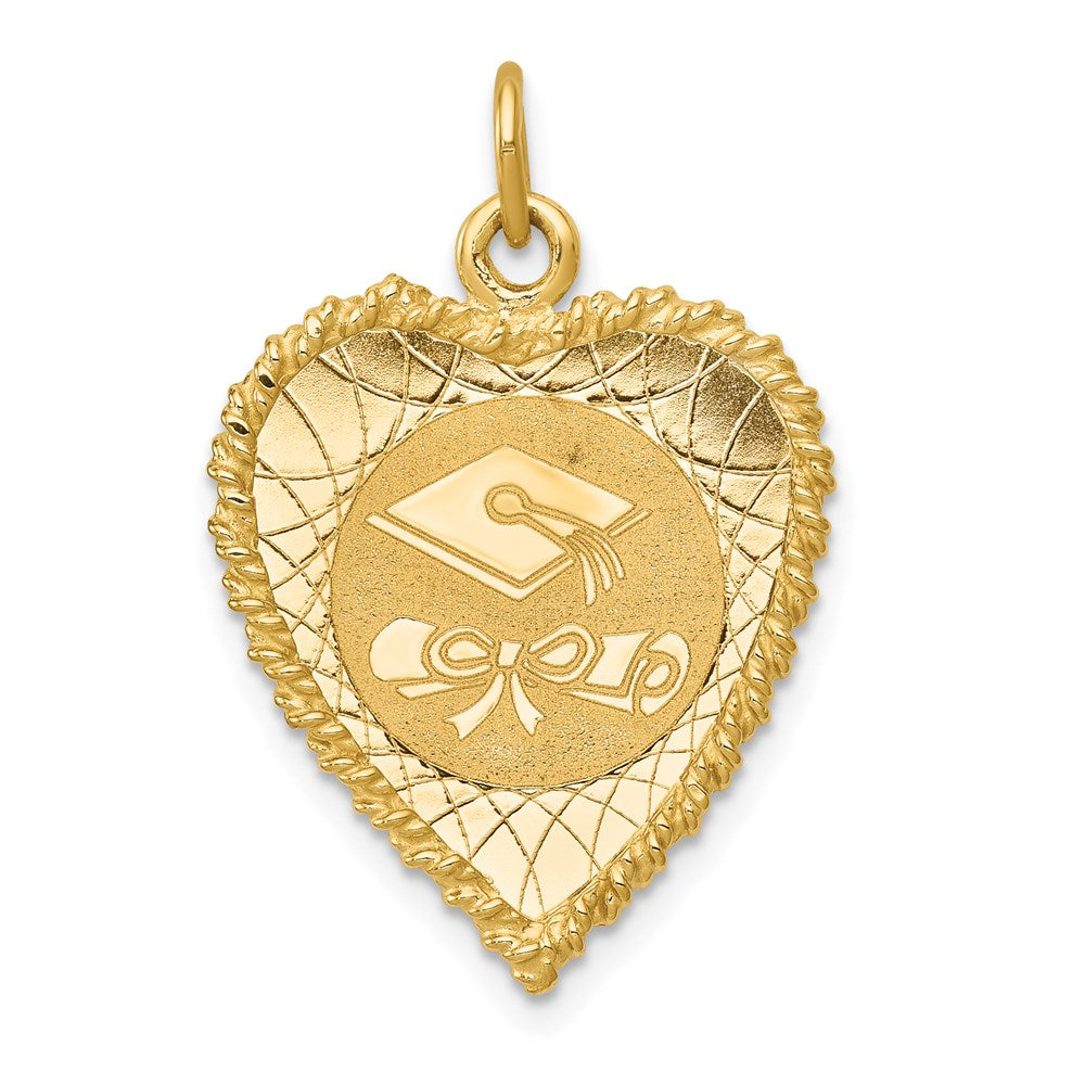 14K Gelbgold Abschlusskappen-Charm