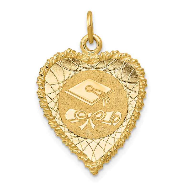 14K Gelbgold Abschlusskappen-Charm