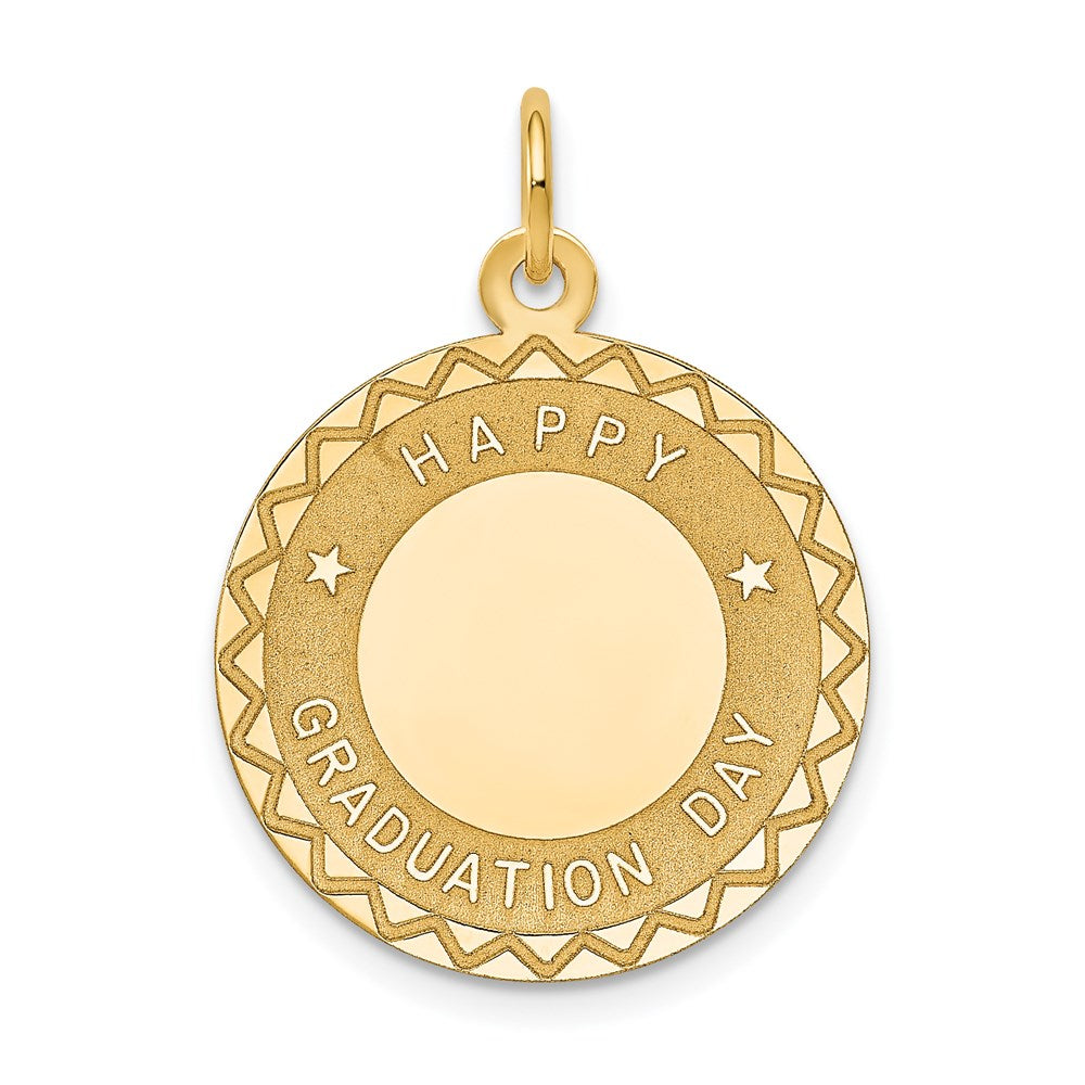 14K Gelbgold Charm „HAPPY GRADUATION DAY“