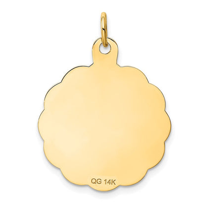 14K Gelbgold Charm „ZUM ABSCHLUSSTAG" mit Diplom