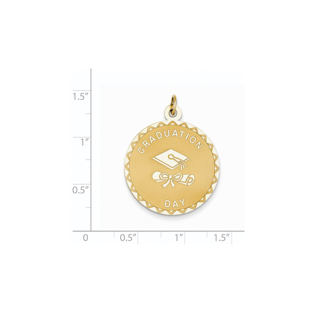 14K Gelbgold Abschlusstag-Charm mit Diplom