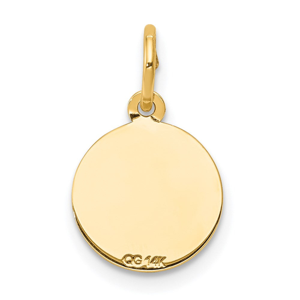 14K Gelbgold 14K Heilig Kommunion Charm