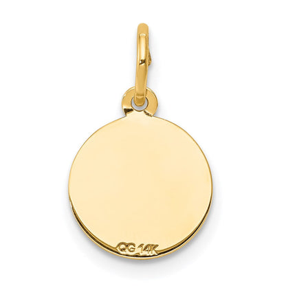 14K Gelbgold 14K Heilig Kommunion Charm