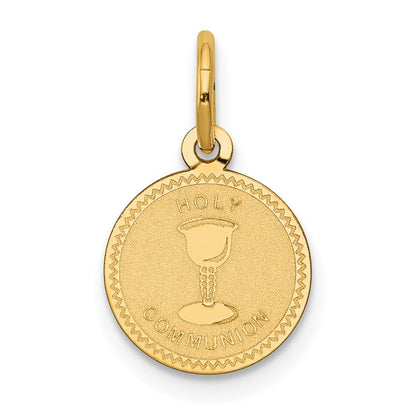 14K Gelbgold 14K Heilig Kommunion Charm