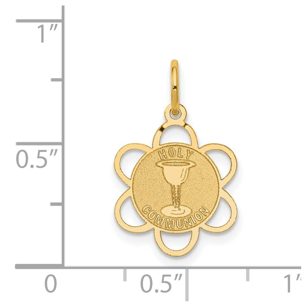 14K Gelbgold 14K Heilig Kommunion Charm