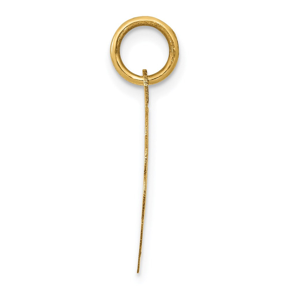 14K Gelbgold 14K Heilig Kommunion Plättchen Charm