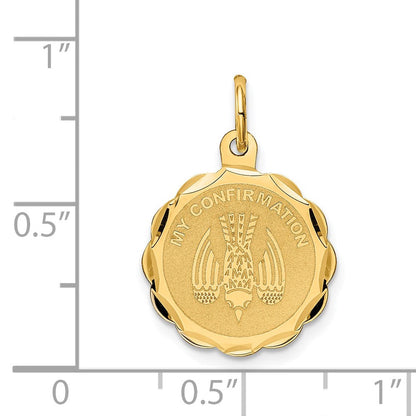 14K Gelbgold 14K My Firmung Charm