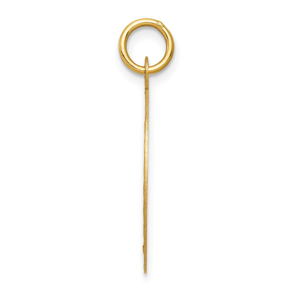 14K Gelbgold Konfirmations-Scheiben-Charm