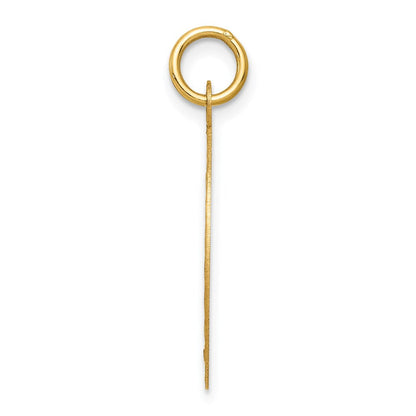 14K Gelbgold Konfirmations-Scheiben-Charm