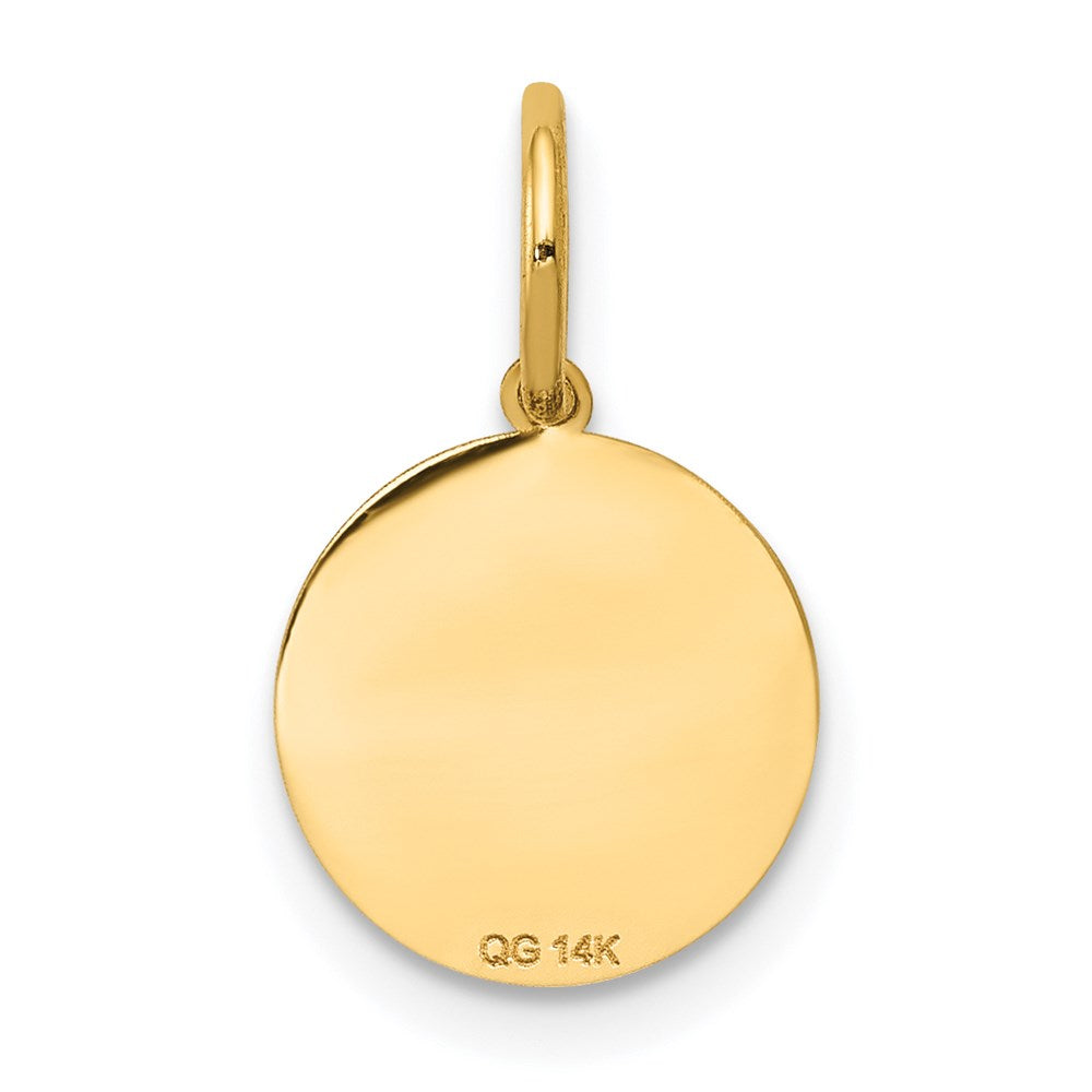 14K Gelbgold 14K Klein Taufe Charm