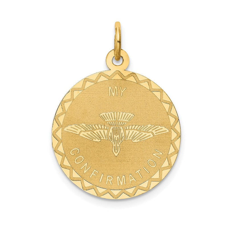 14K Gelbgold Meine Konfirmation Anhänger