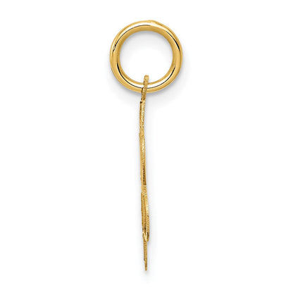 14K Gelbgold 14K Süß 16 Plättchen Charm