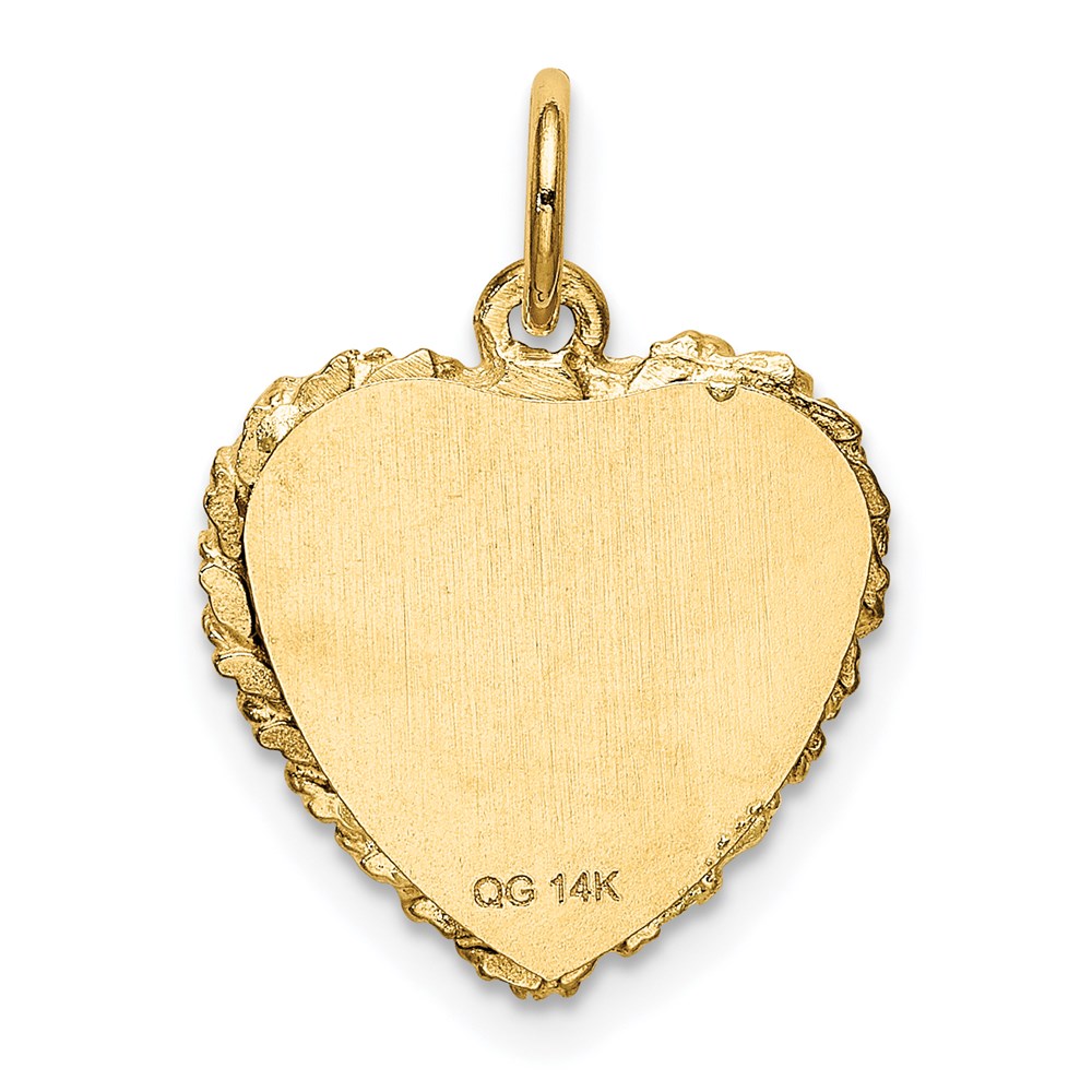 14K Gelbgold SWEET-Sixteen-Herz-Charm
