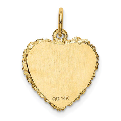 14K Gelbgold SWEET-Sixteen-Herz-Charm