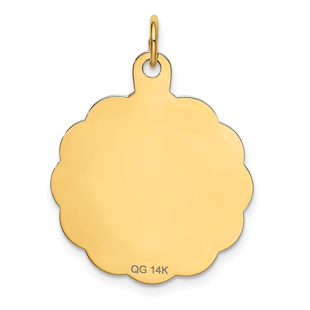 14K Gelbgold HAPPY BIRTHDAY Scheiben-Anhänger