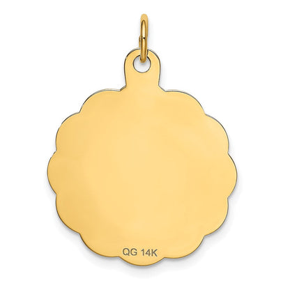 14K Gelbgold HAPPY BIRTHDAY Scheiben-Anhänger