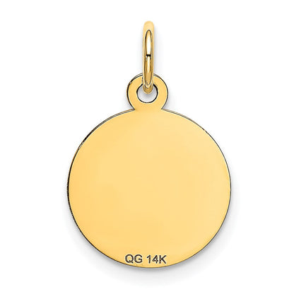 14K Gelbgold 14K Happy Geburtstag Plättchen Charm