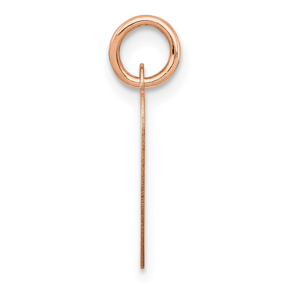14K Roségold 14K Rose Poliert Herz Geformt Plättchen Anhänger