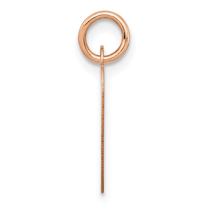 14K Roségold 14K Rose Poliert Herz Geformt Plättchen Anhänger