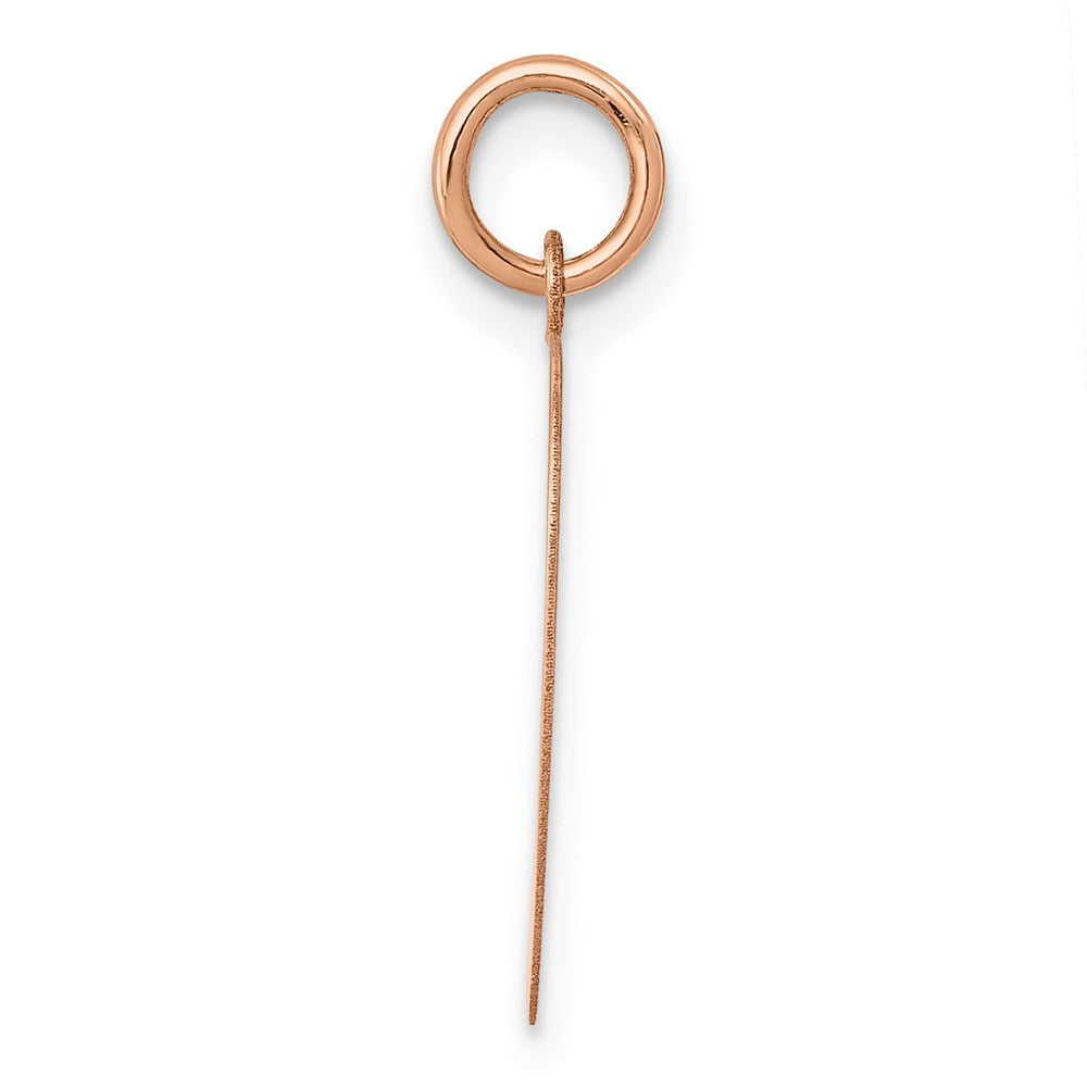 14K Roségold 14K Rose Poliert Herz Geformt Plättchen Anhänger