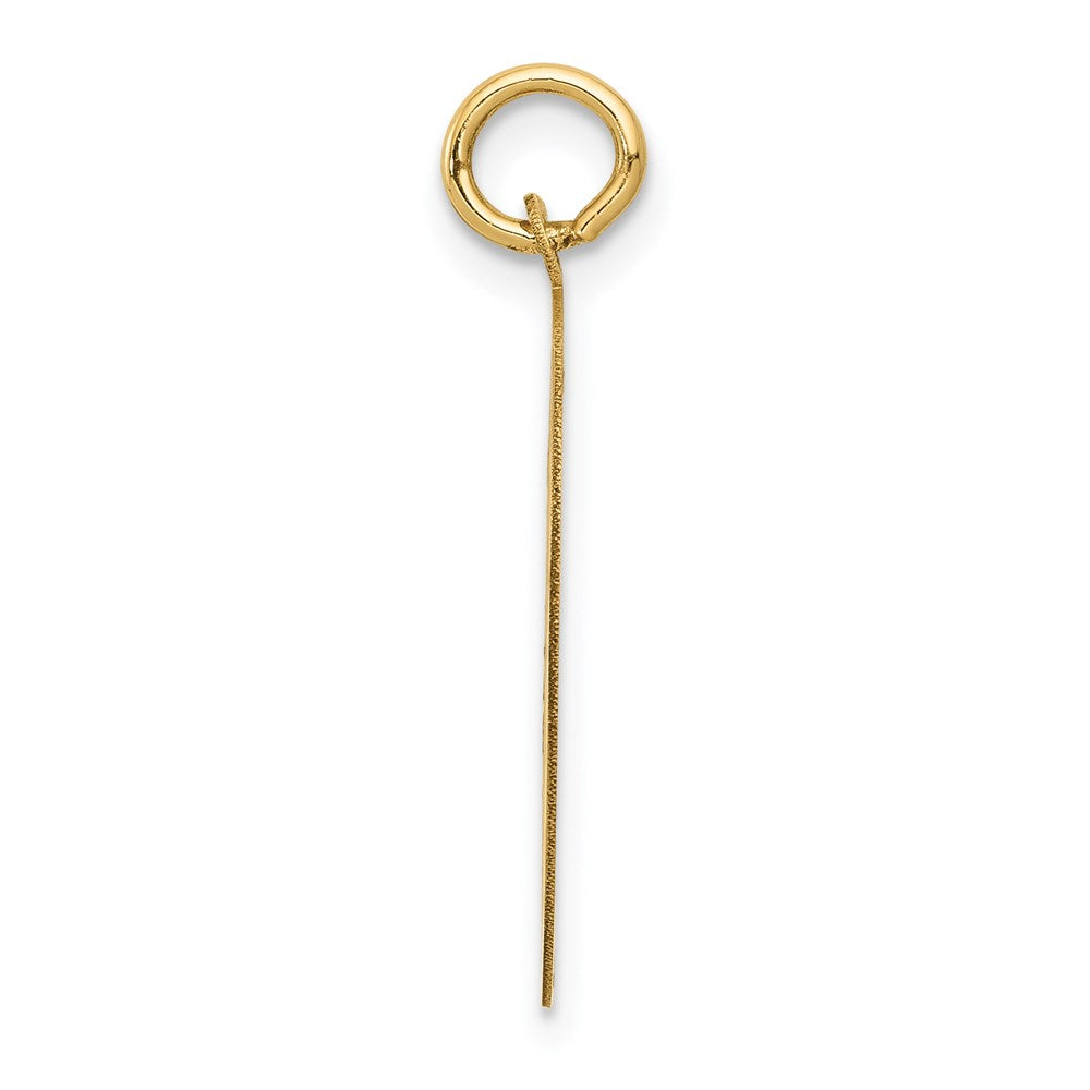 14K Gelbgold Chihuahua-Scheiben-Charm