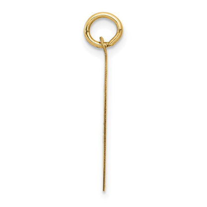 14K Gelbgold Chihuahua-Scheiben-Charm