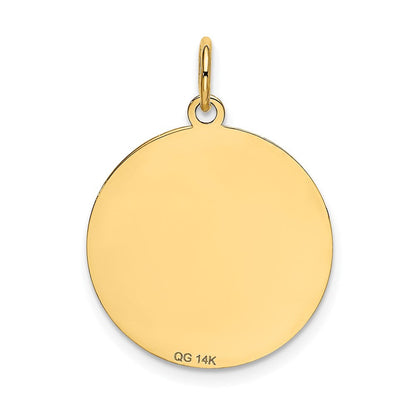 14K Gelbgold Chihuahua-Scheiben-Charm