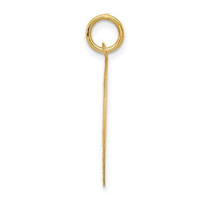 14K Gelbgold Mops-Scheiben-Charm