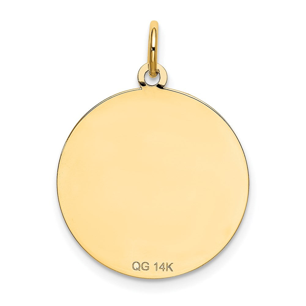14K Gelbgold Shih Tzu Scheiben-Charm