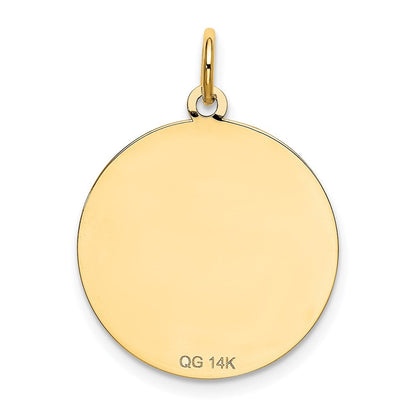 14K Gelbgold Shih Tzu Scheiben-Charm