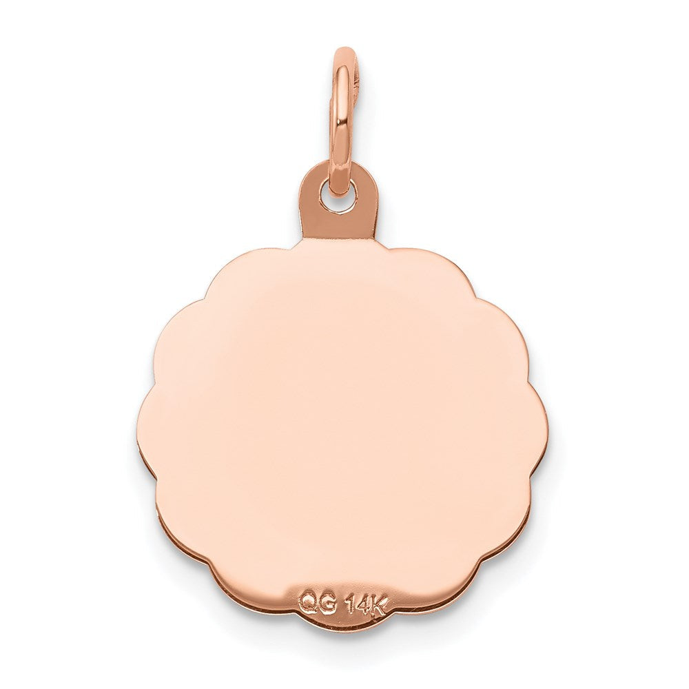 14K Roségold Tauf-Charm
