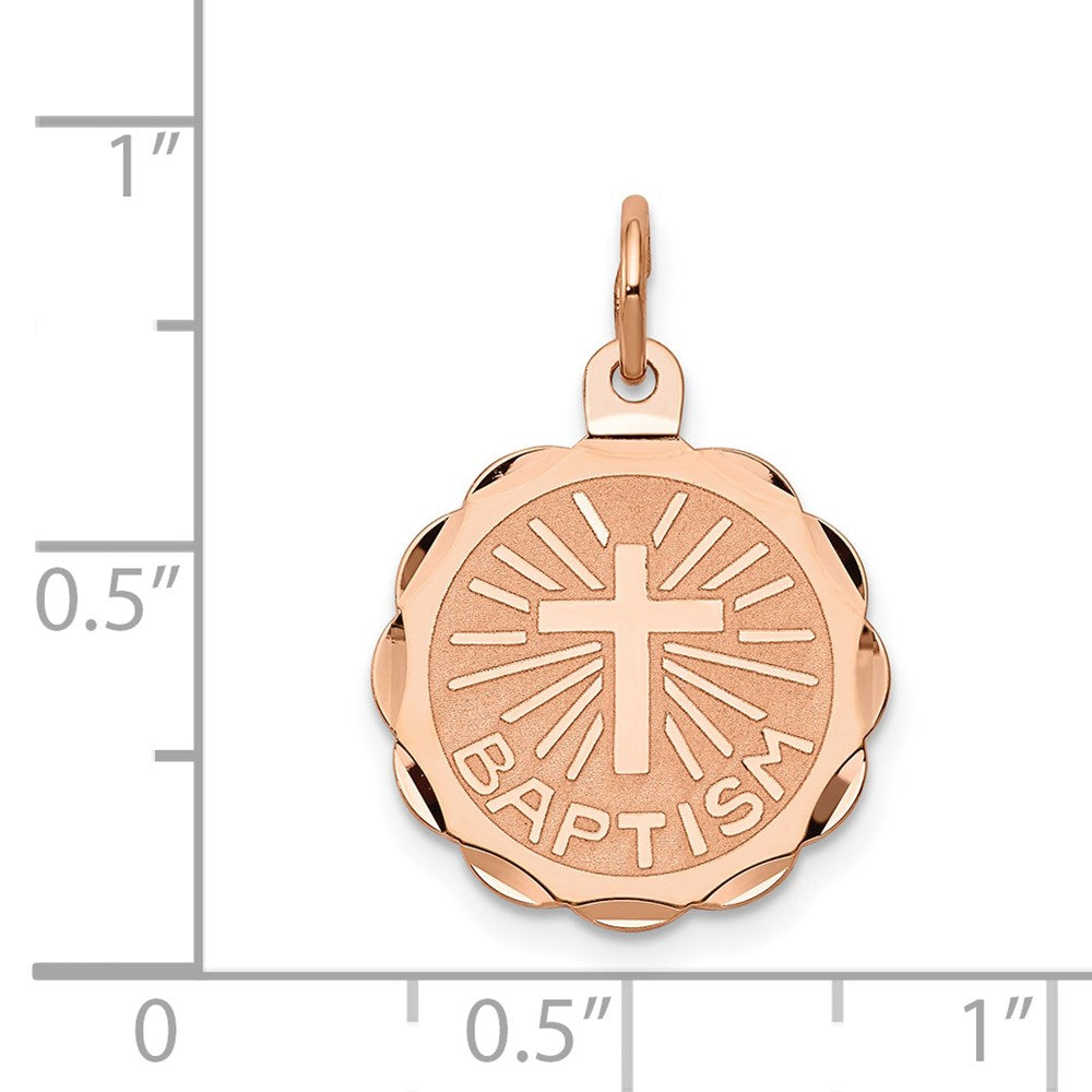 14K Roségold Tauf-Charm