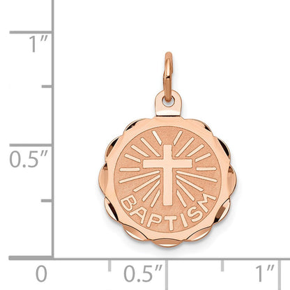 14K Roségold Tauf-Charm