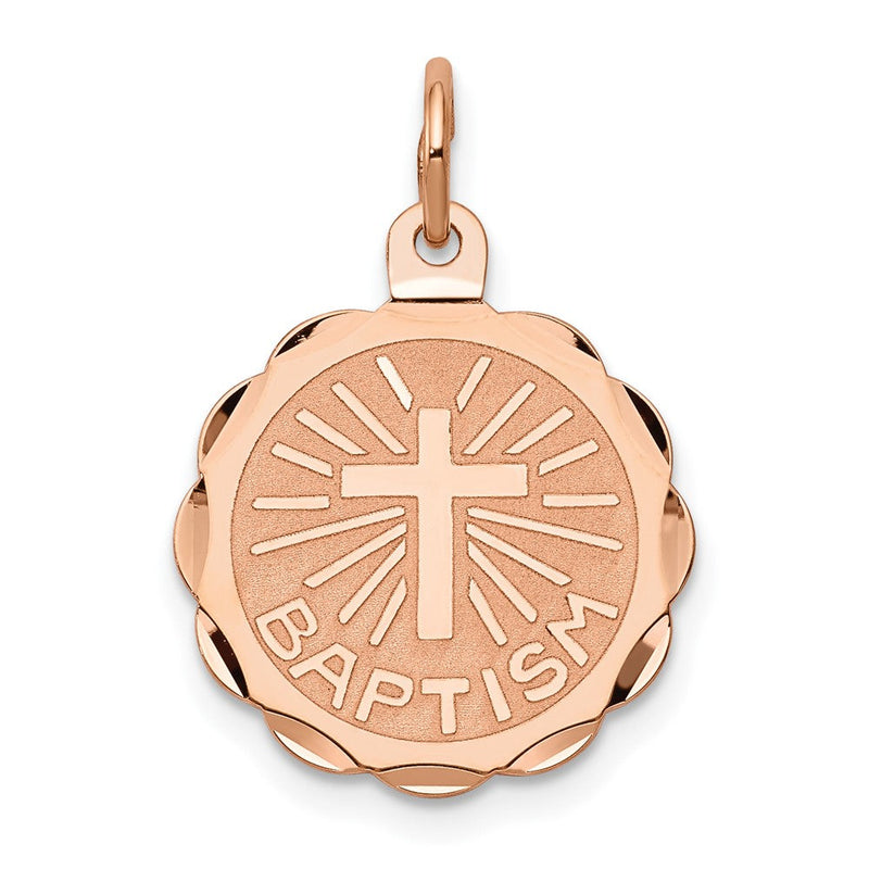 14K Roségold Tauf-Charm