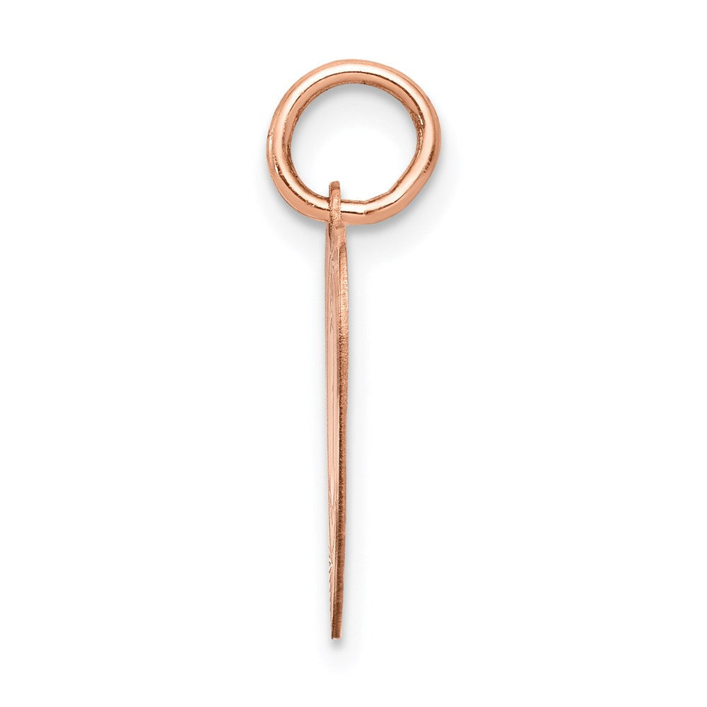 14K Roségold 14K Roségold Heilig Kommunion Herz Charm