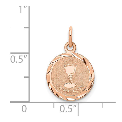 14K Roségold 14K Rose-gold Heilig Kommunion Charm