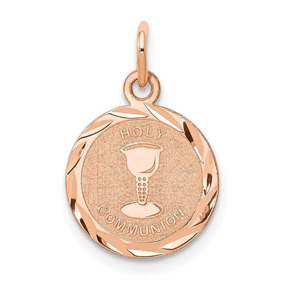 14K Roségold 14K Rose-gold Heilig Kommunion Charm