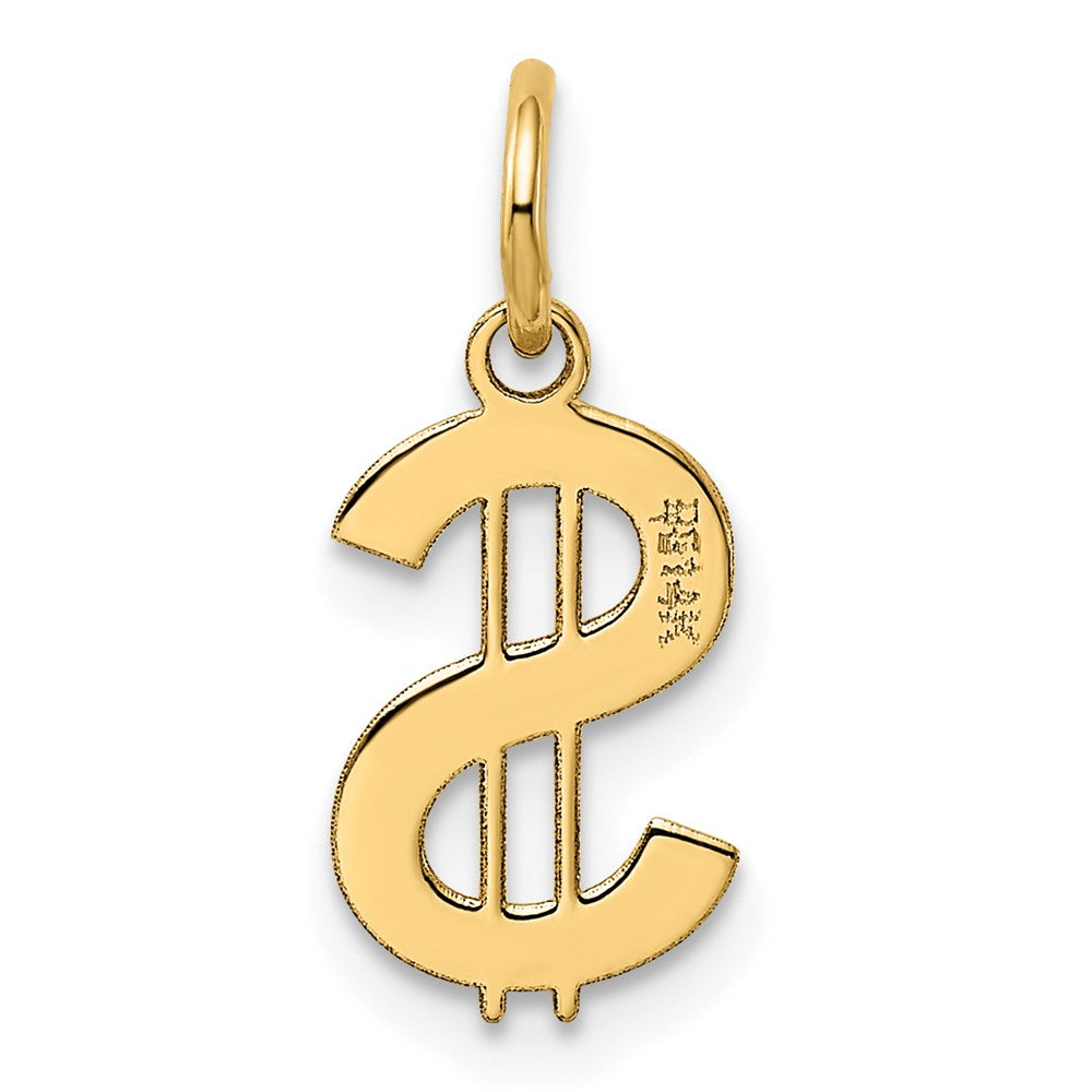 14K Gelbgold 14K Poliert Dollar Zeichen Charm