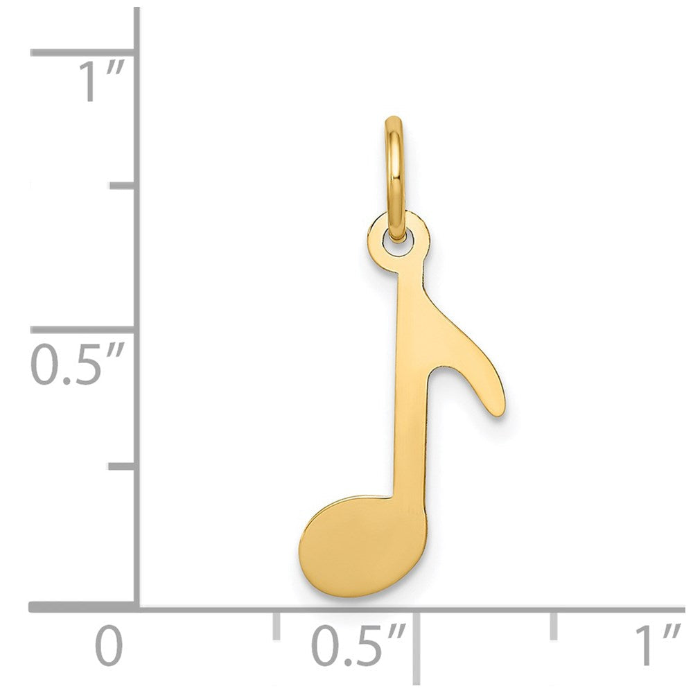 14K Gelbgold 14K Poliert Musical Note Charm