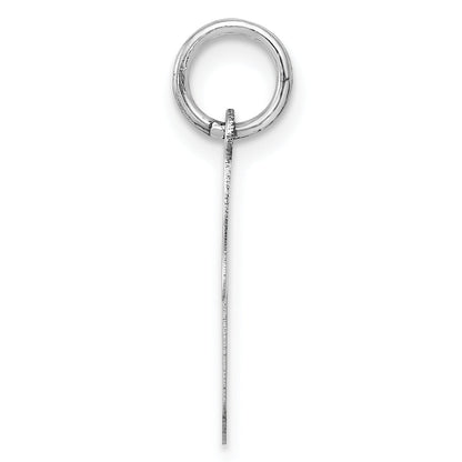 14K Weißgold 14K Weißgold Poliert Musical Note Charm