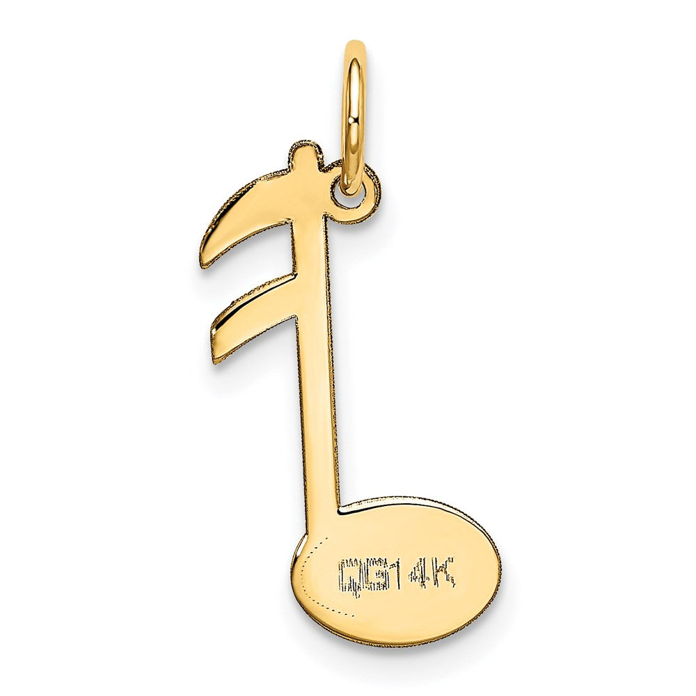 14K Gelbgold 14K Poliert Musical Note Charm