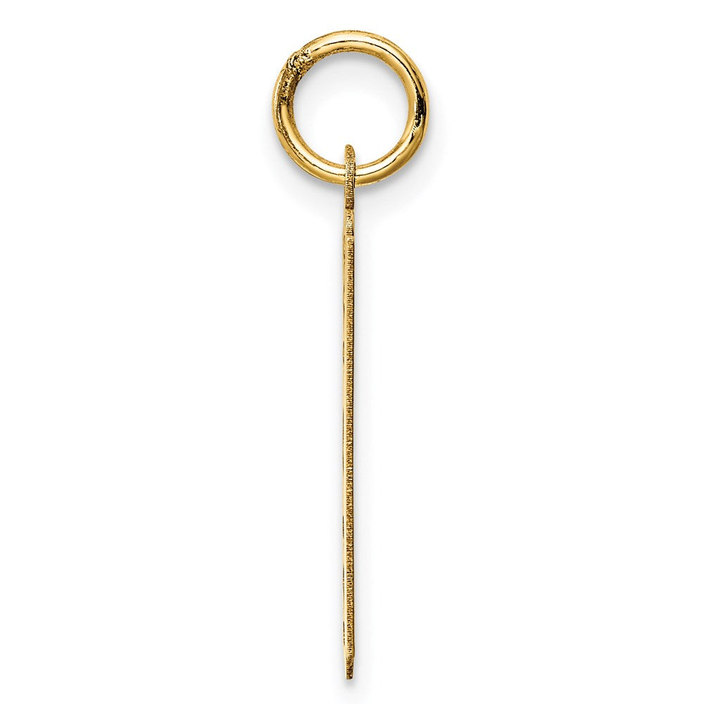 14K Gelbgold 14K Poliert Razor Blade Charm