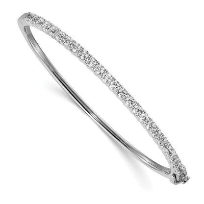 14K Weißgold Vs Diamant Klappbar Armreif