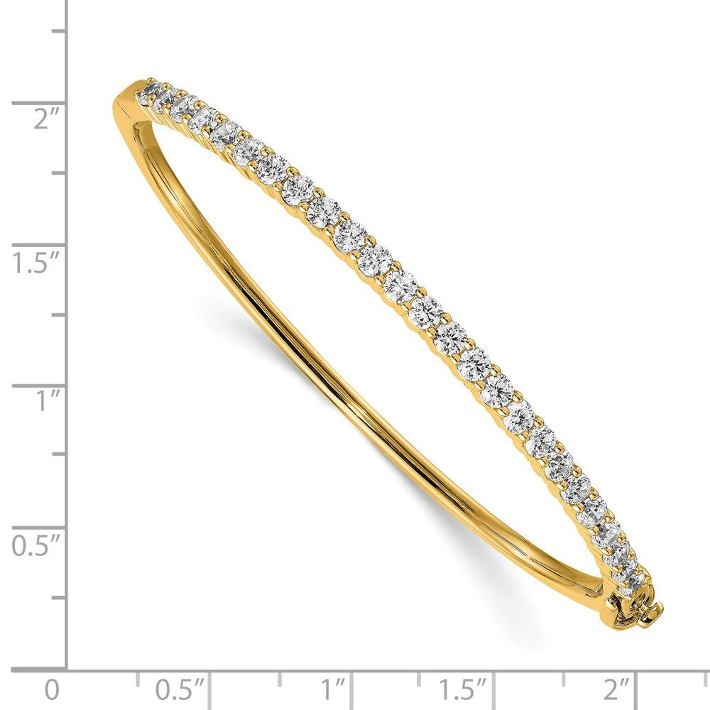14K Gelbgold Aa Diamant Klappbar Armreif
