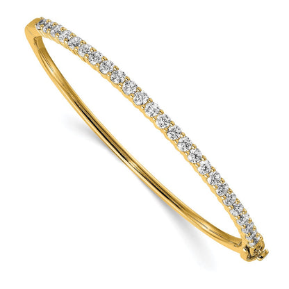 14K Gelbgold Aa Diamant Klappbar Armreif