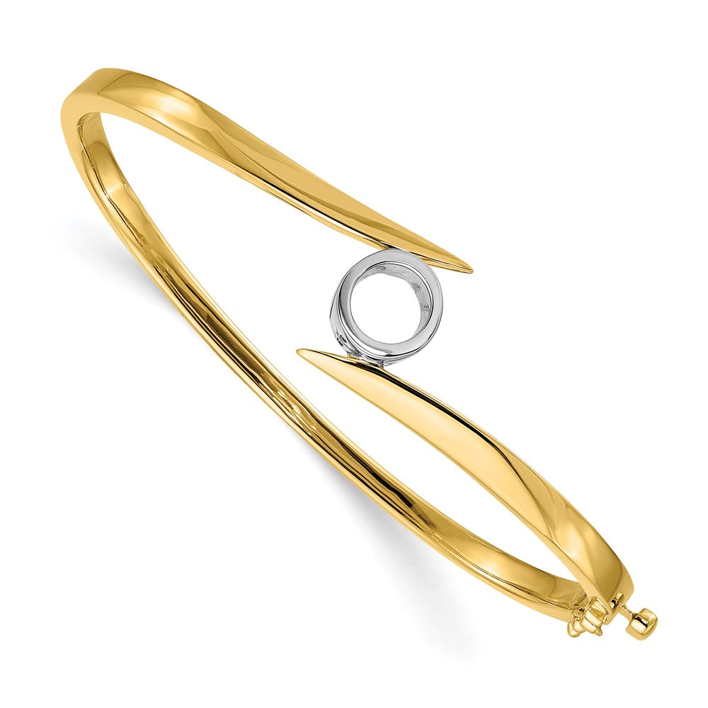 14K Bicolor 1 Ct. Im Labor Gezüchtet Diamant Vs/si+ G+ Armreif Armband